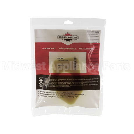 698369 Briggs & Stratton Filter-A/C Foam