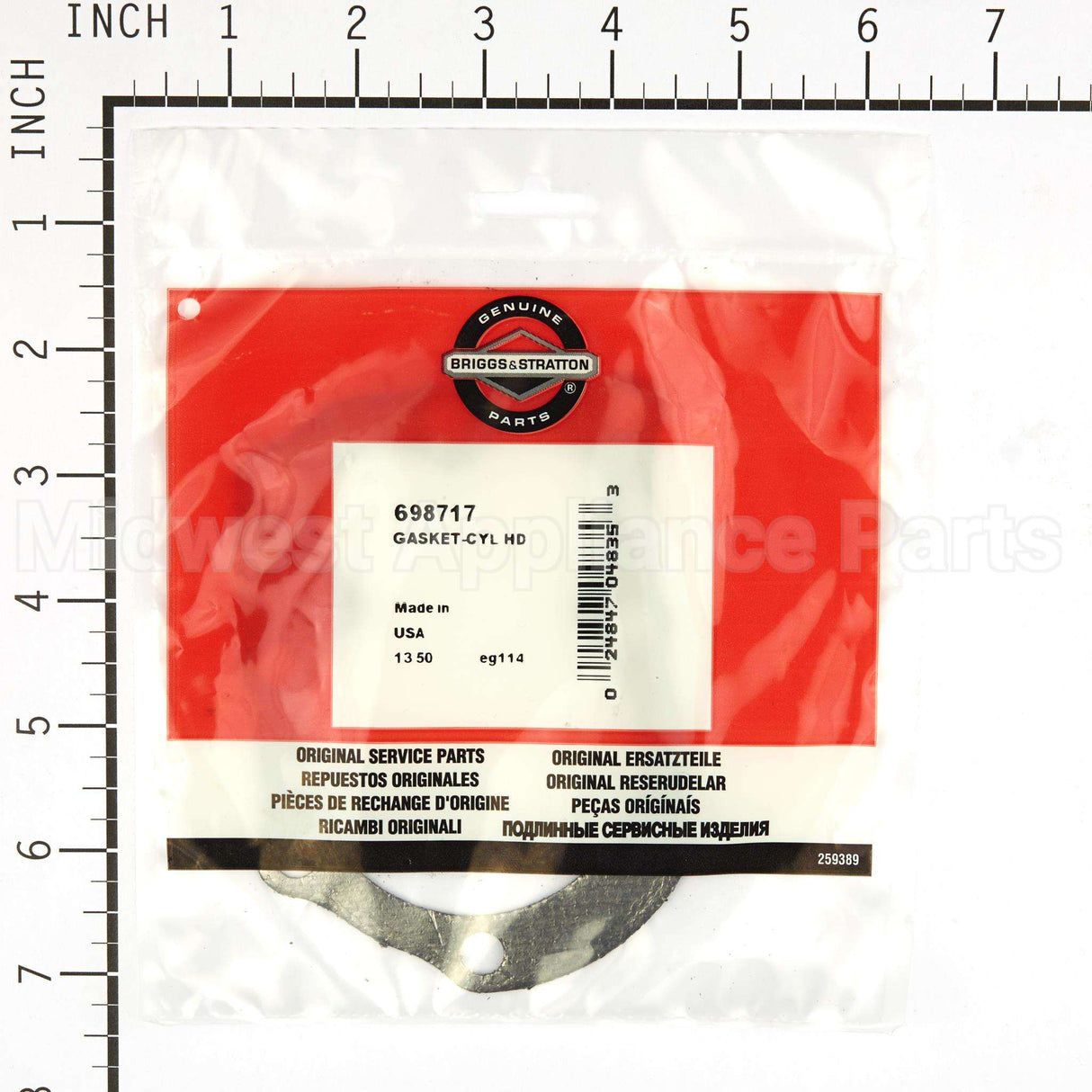 698717 Briggs & Stratton Gasket-Cyl Hd