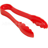 6TGS404 Compatible Cambro Tongs, 6"L, Scallop, Redplst