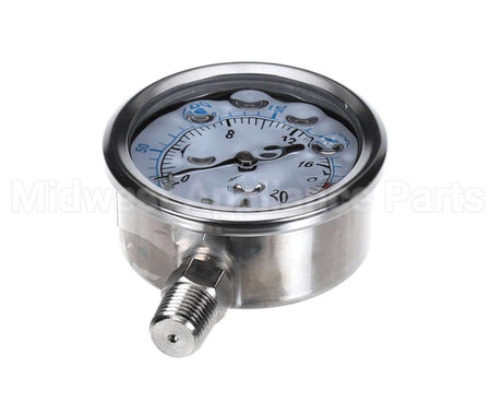 7002617 Antunes Gauge, 300 Psi, 2.5"Gf, Btmmnt, Ss