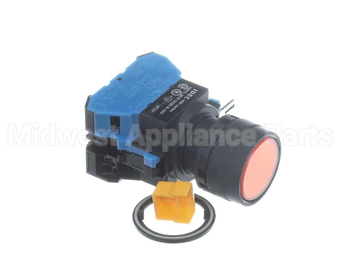 7002781 Antunes Push Button Flush Amber Illuminated
