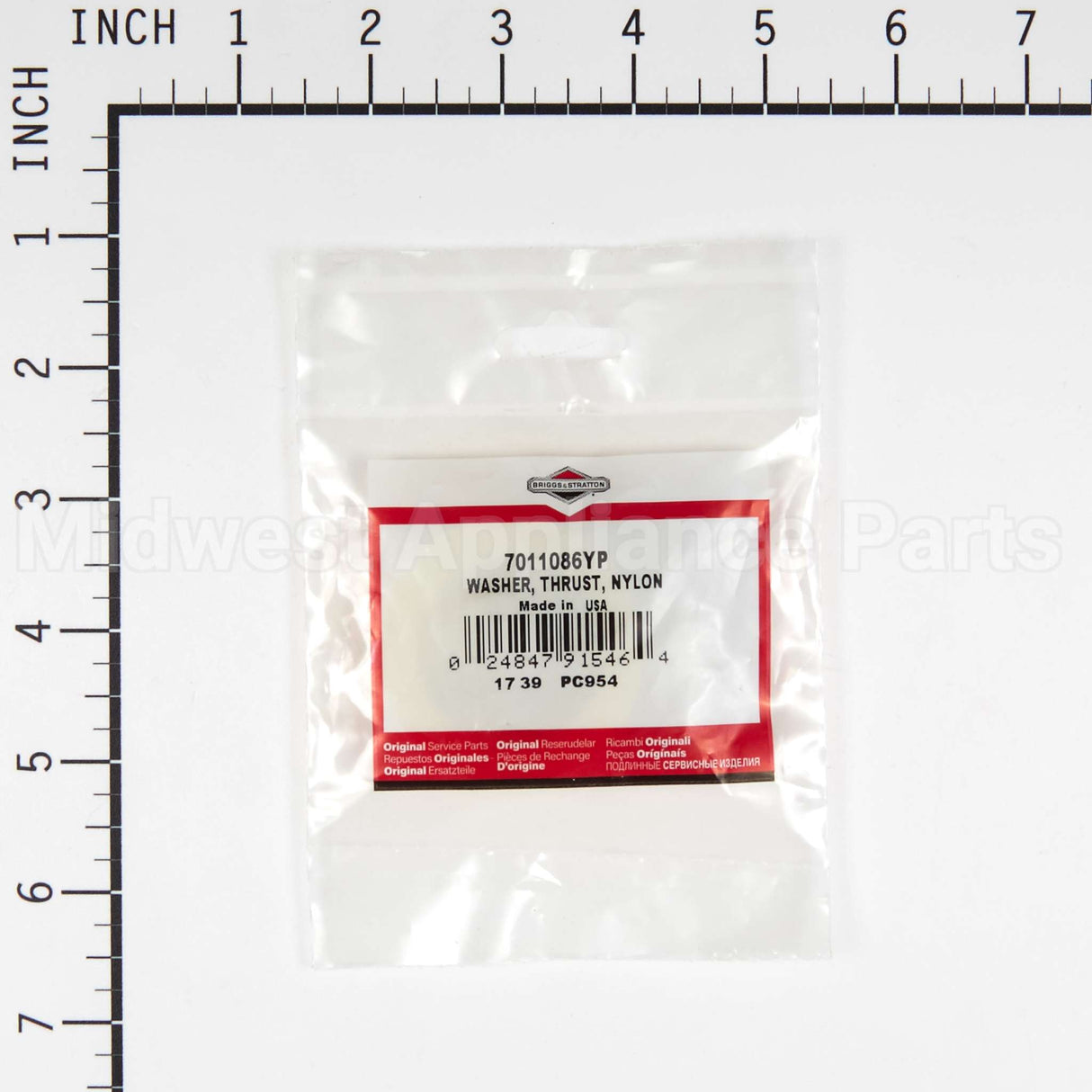 7011086YP Briggs & Stratton Washer Thrust Nylon