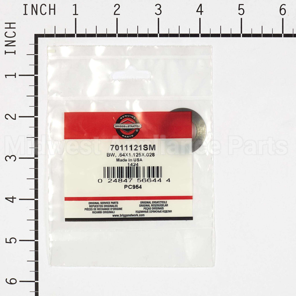 7011121SM Briggs & Stratton Bw .64X1.125X.028