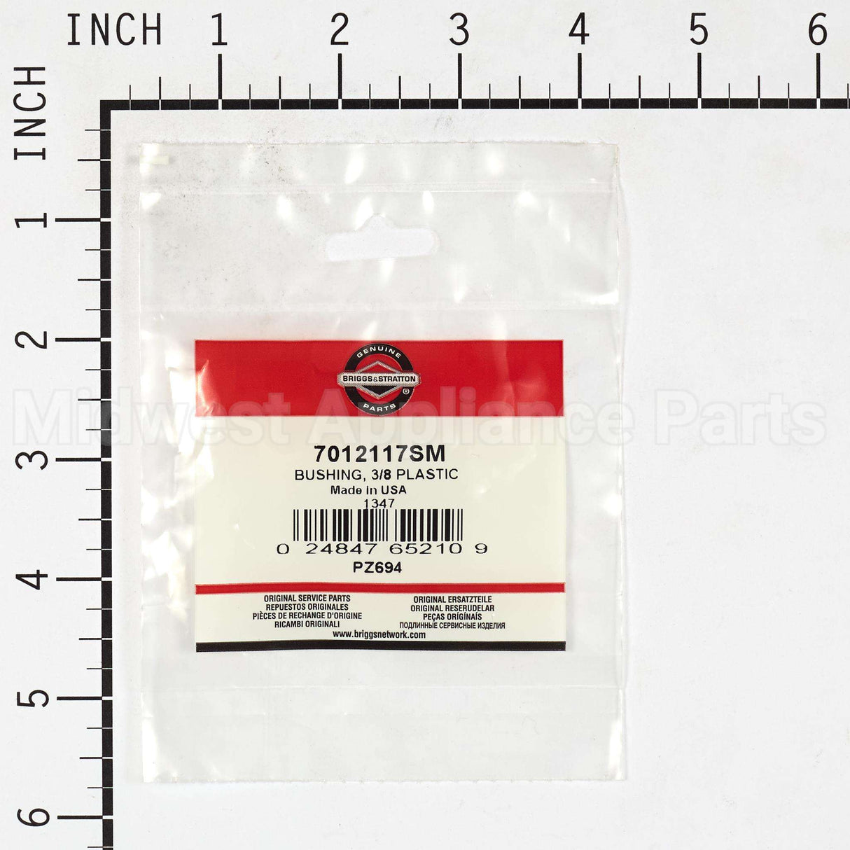 7012117SM Briggs & Stratton Bushing 3/8 Plastic