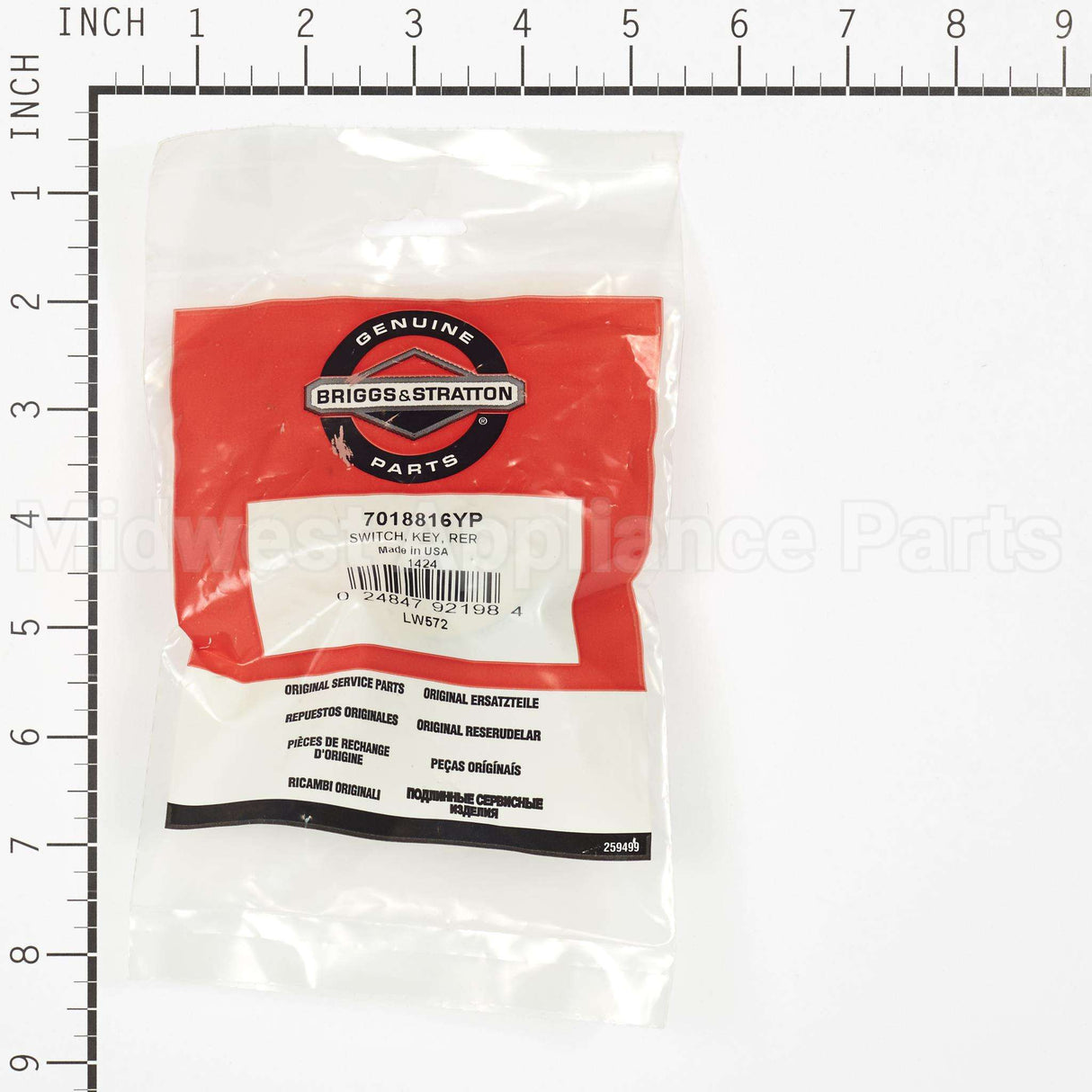 7018816YP Briggs & Stratton Switch Key Rer