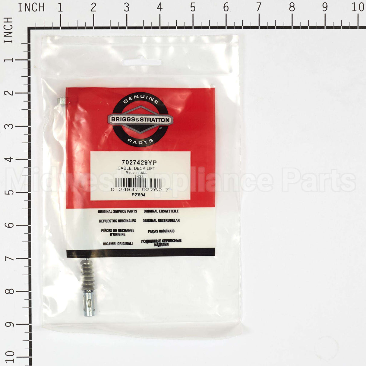 7027429YP Briggs & Stratton Cable Deck Lift