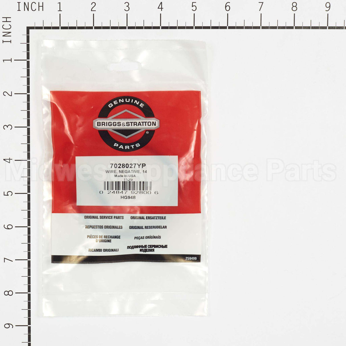 7028027YP Briggs & Stratton Wire Negative 14