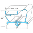 703-538C Compatible Beverage Air Door Gasket 23-1/8" X 62-3/4"