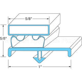 703-589C Compatible Beverage Air Door Gasket 22"X24"