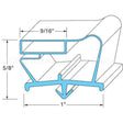 703-963D-41 Compatible Beverage Air Gasket, Door (23-1/8" X 15-1/8")