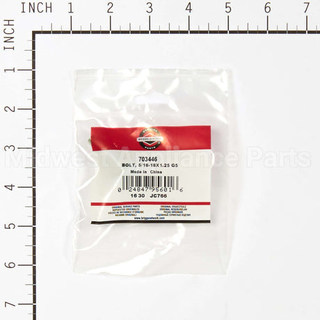 703446 Briggs & Stratton Bolt 5/16-18X1.25 G5