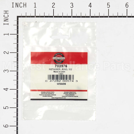 703976 Briggs & Stratton Retainer Ring 1/2