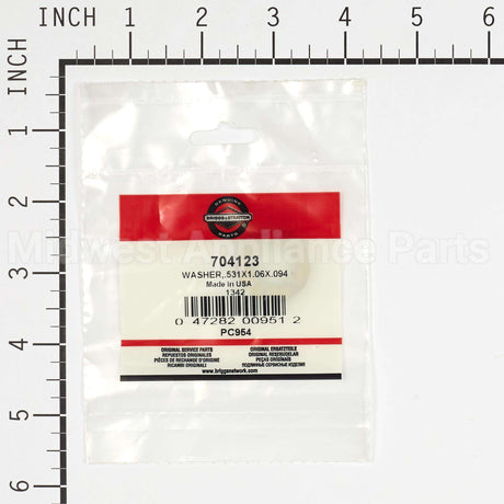 704123 Briggs & Stratton Washer.531X1.06X.094