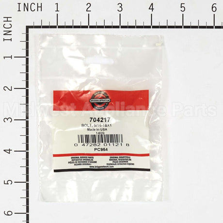 704217 Briggs & Stratton Bolt 5/16-18X1
