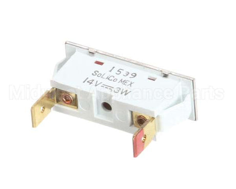 70423 Saniserv Light,Amber,14V Rectangle