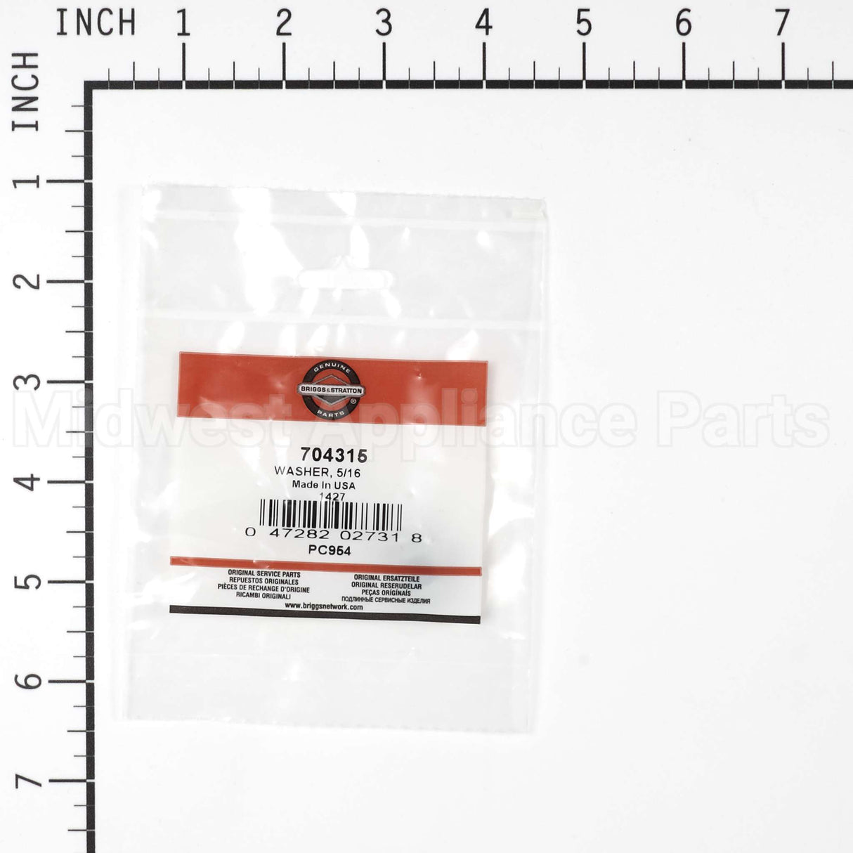 704315 Briggs & Stratton Washer 5/16