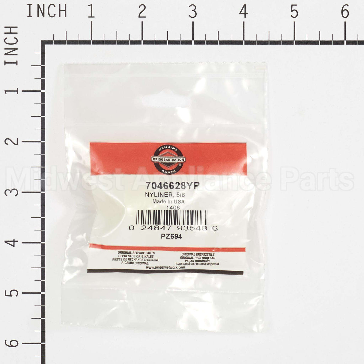 7046628YP Briggs & Stratton Nyliner 5/8
