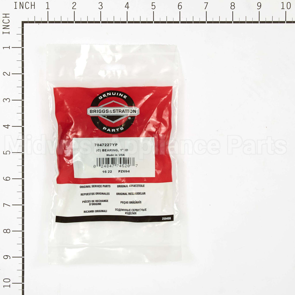 7047227YP Briggs & Stratton (C) Bearing 1 Id"