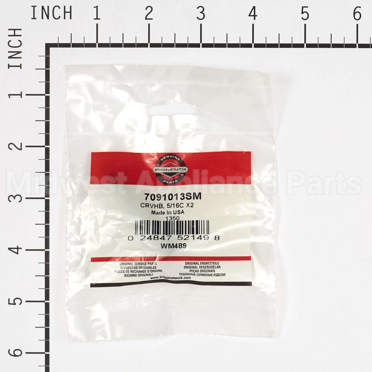 7091013SM Briggs & Stratton Crvhb 5/16C X2