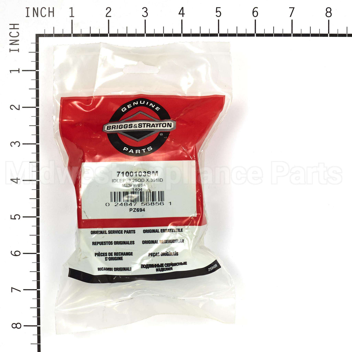 7100103SM Briggs & Stratton Idler 3.25Od X.391Id