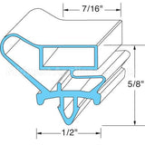 712-005C07 Compatible Beverage Air Door Gasket 21 1/2" X 31 1/2"