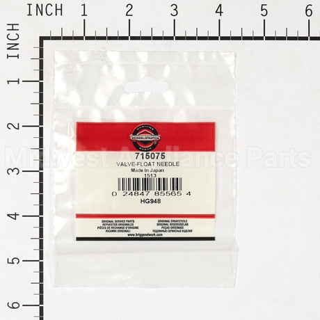 715075 Briggs & Stratton Valve-Float Needle