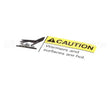 71509 Grindmaster Cecilware Decal,Caution Hot