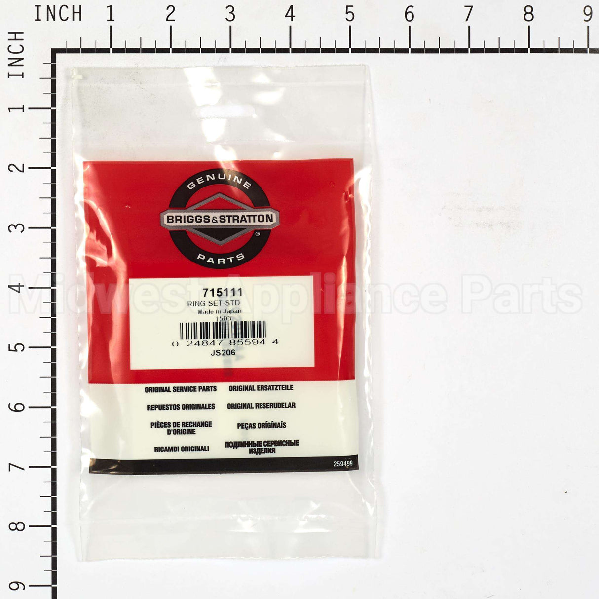 715111 Briggs & Stratton Ring Set-Std