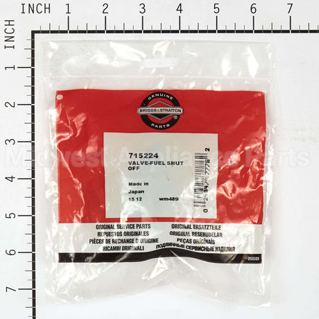 715224 Briggs & Stratton Valve-Fuel Shut Off