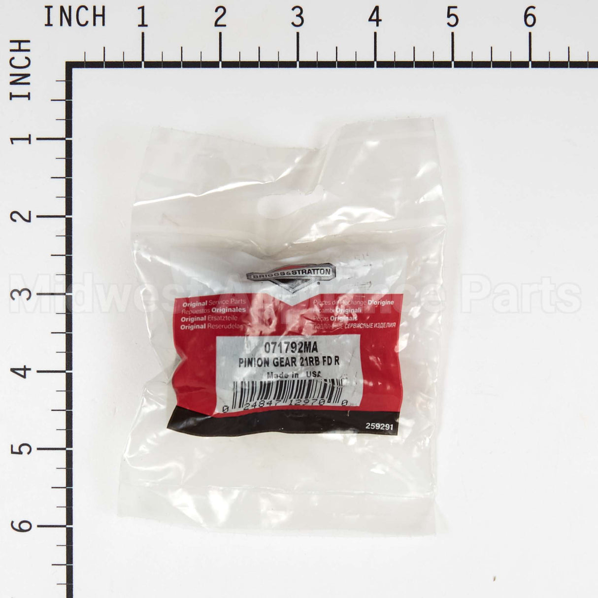 71792MA Briggs & Stratton Pinion Gear 21Rb Fd R