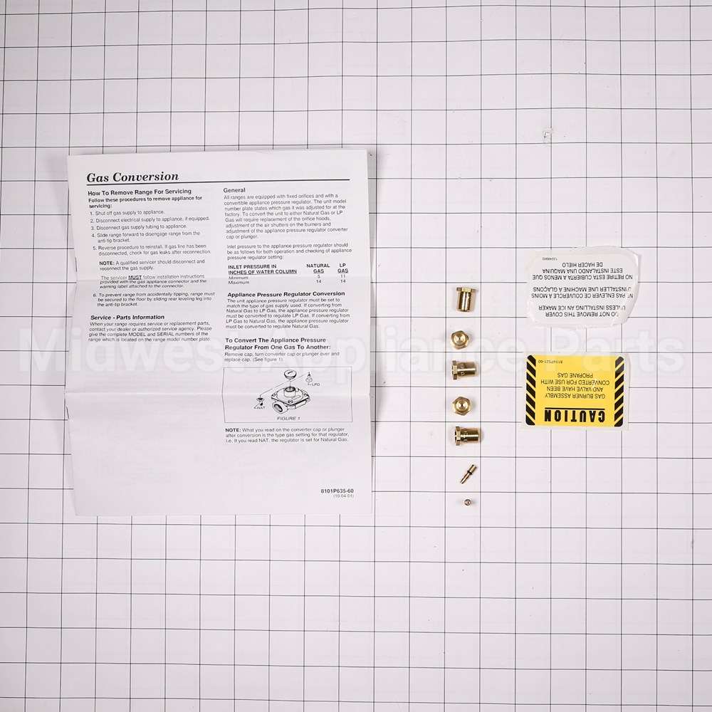 74009923 Whirlpool Kit Natural To Lp