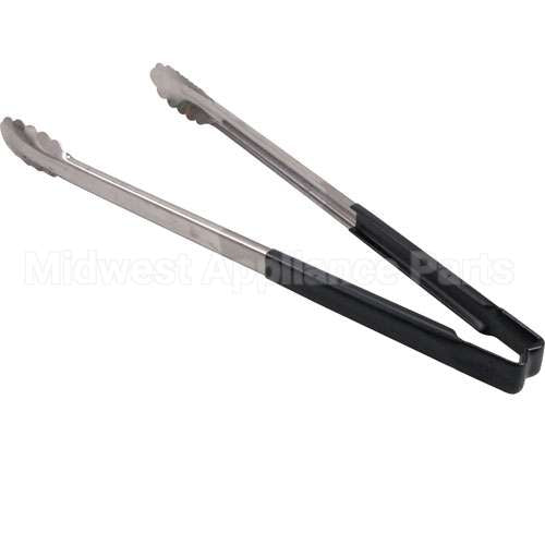 7416BK Compatible Edlund Tongs, Scallop, 16", Blkhdl