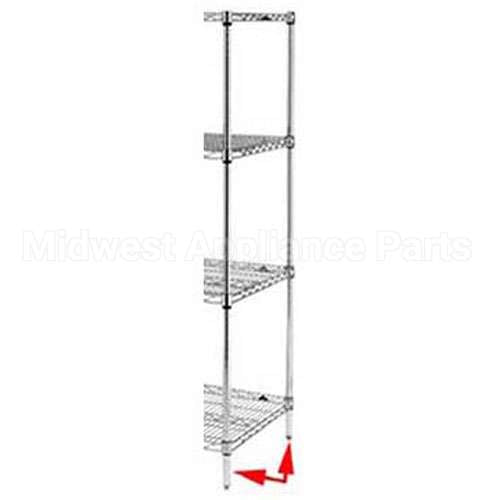 74PK2 Compatible Intermetro Post, Shelf, 74", Epoxy, Metro