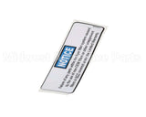 75025 Henny Penny Label - Filter Notice