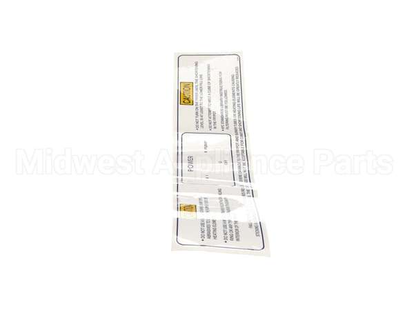 75690 Henny Penny Label-Power/Pump/Melt