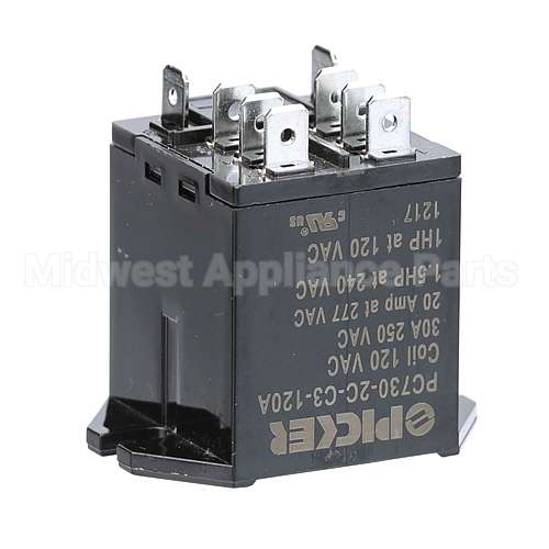 00-843947 Compatible Vulcan Relay, Dpdt, 120V