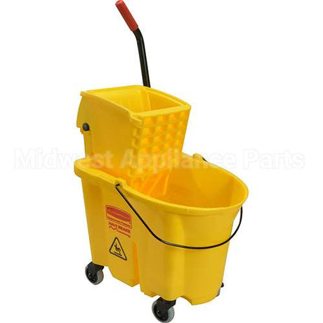 7580 Compatible Rubbermaid 35Qt Wavebrake Mop Combo Yellow Bucket & Wringer