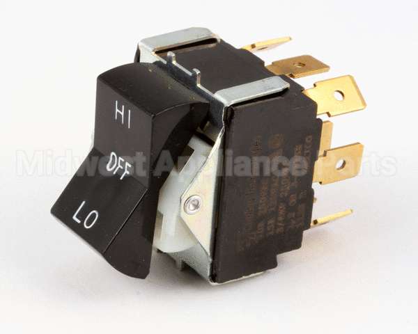 7636 Blodgett Switch, Rocker, 3Pdt, Black