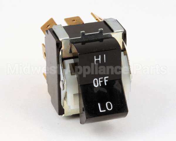 7636 Blodgett Switch, Rocker, 3Pdt, Black
