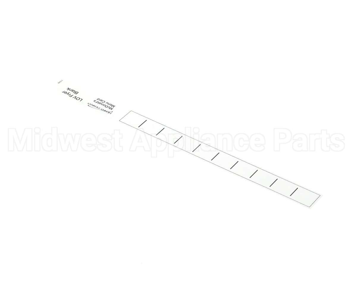 77249 Henny Penny Menu Card-Blank-Lov