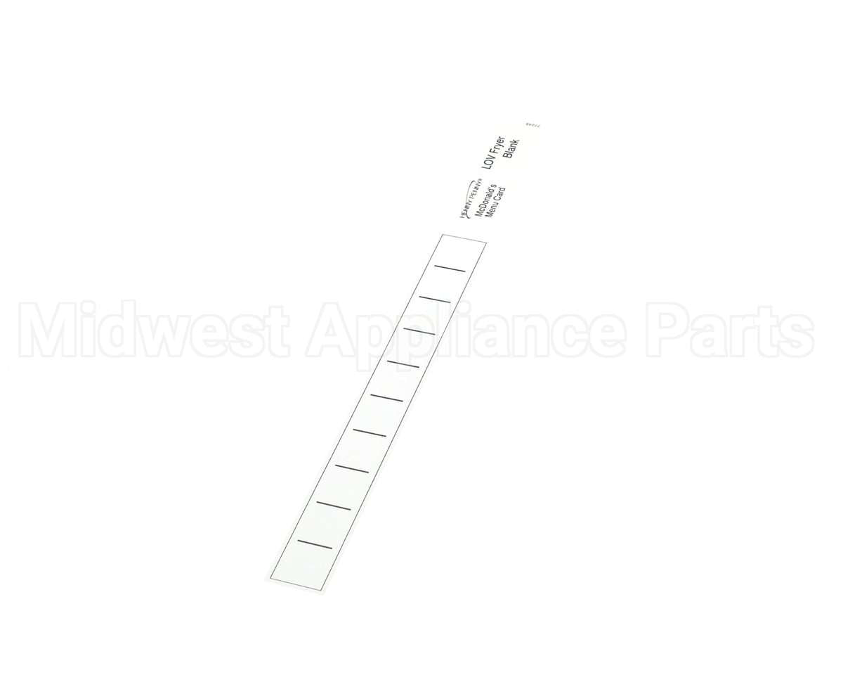 77249 Henny Penny Menu Card-Blank-Lov
