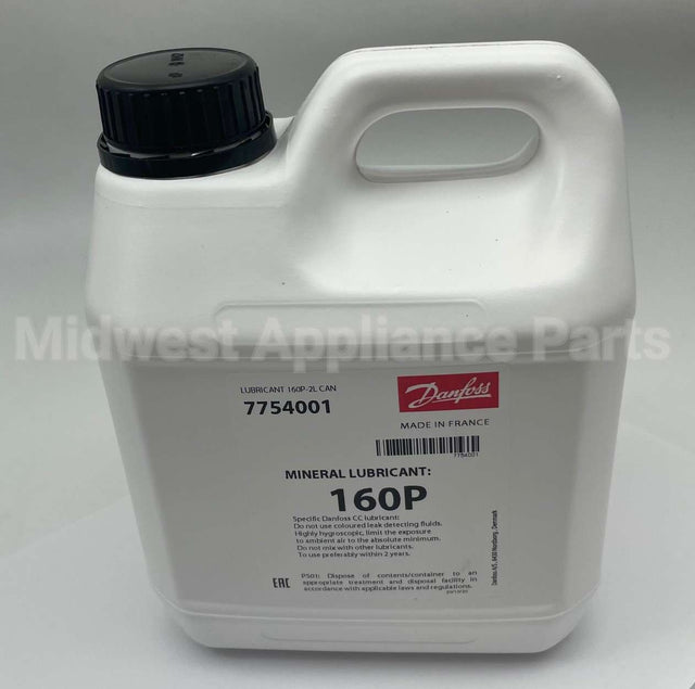 7754001 Danfoss 160P Mineral Oil 2 Liter Can