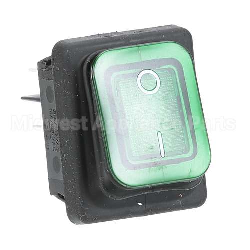 78-219S Compatible Prince Castle Switch - Rocker, Lighted (Green)