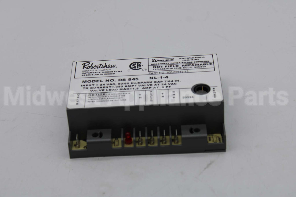 780-502 Robertshaw Dsi Module,No Pp,4Sectfi,1Try