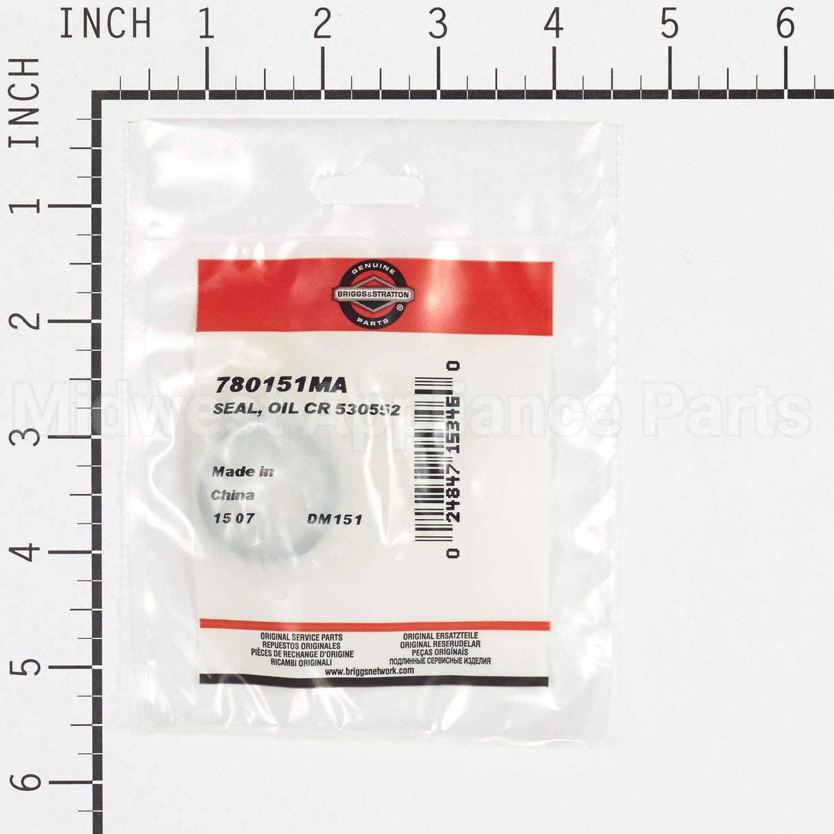 780151MA Briggs & Stratton Seal Oil Cr 530552