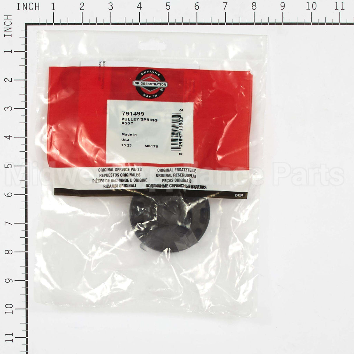791499 Briggs & Stratton Pulley/Spring Assy