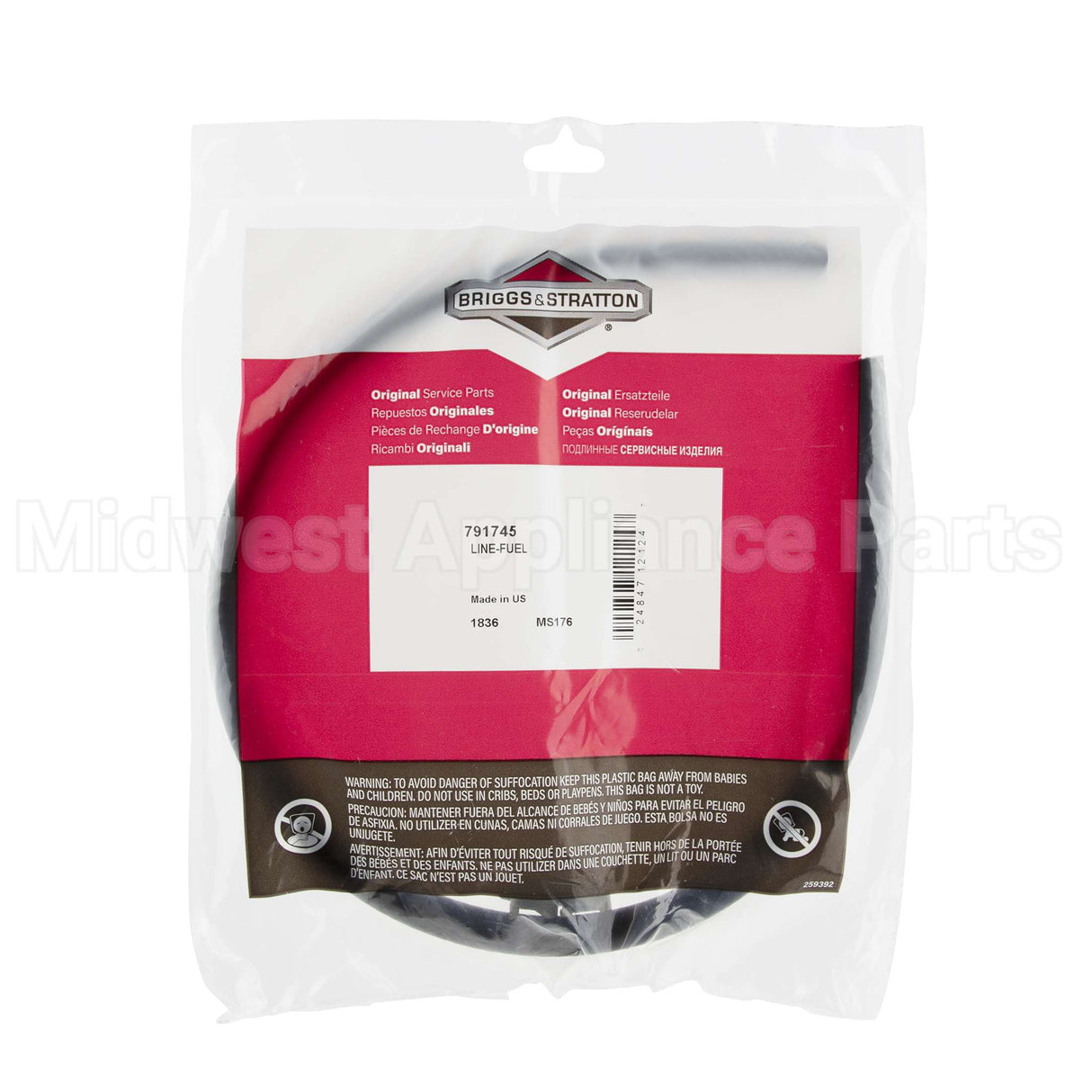 791745 Briggs & Stratton Line-Fuel