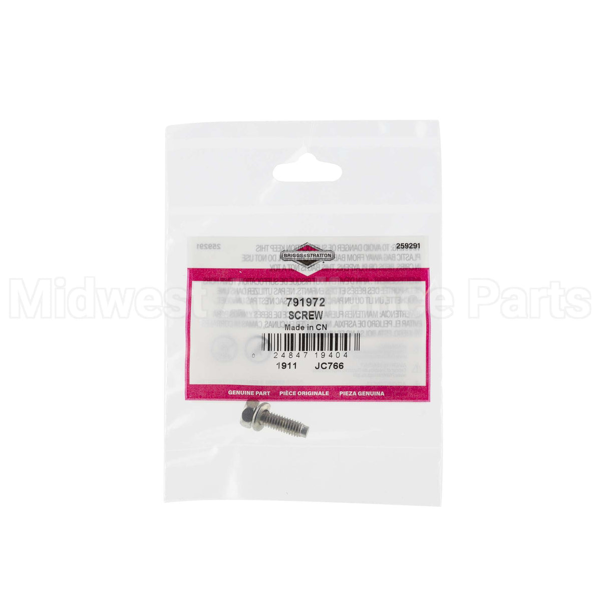791972 Briggs & Stratton Screw