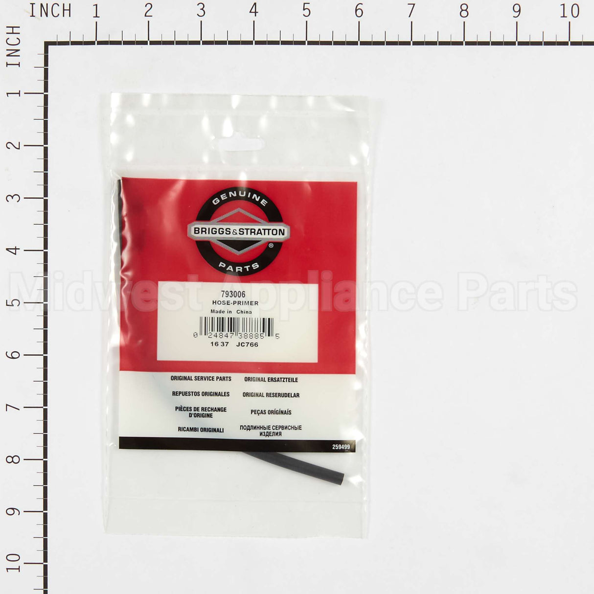793006 Briggs & Stratton Hose-Primer
