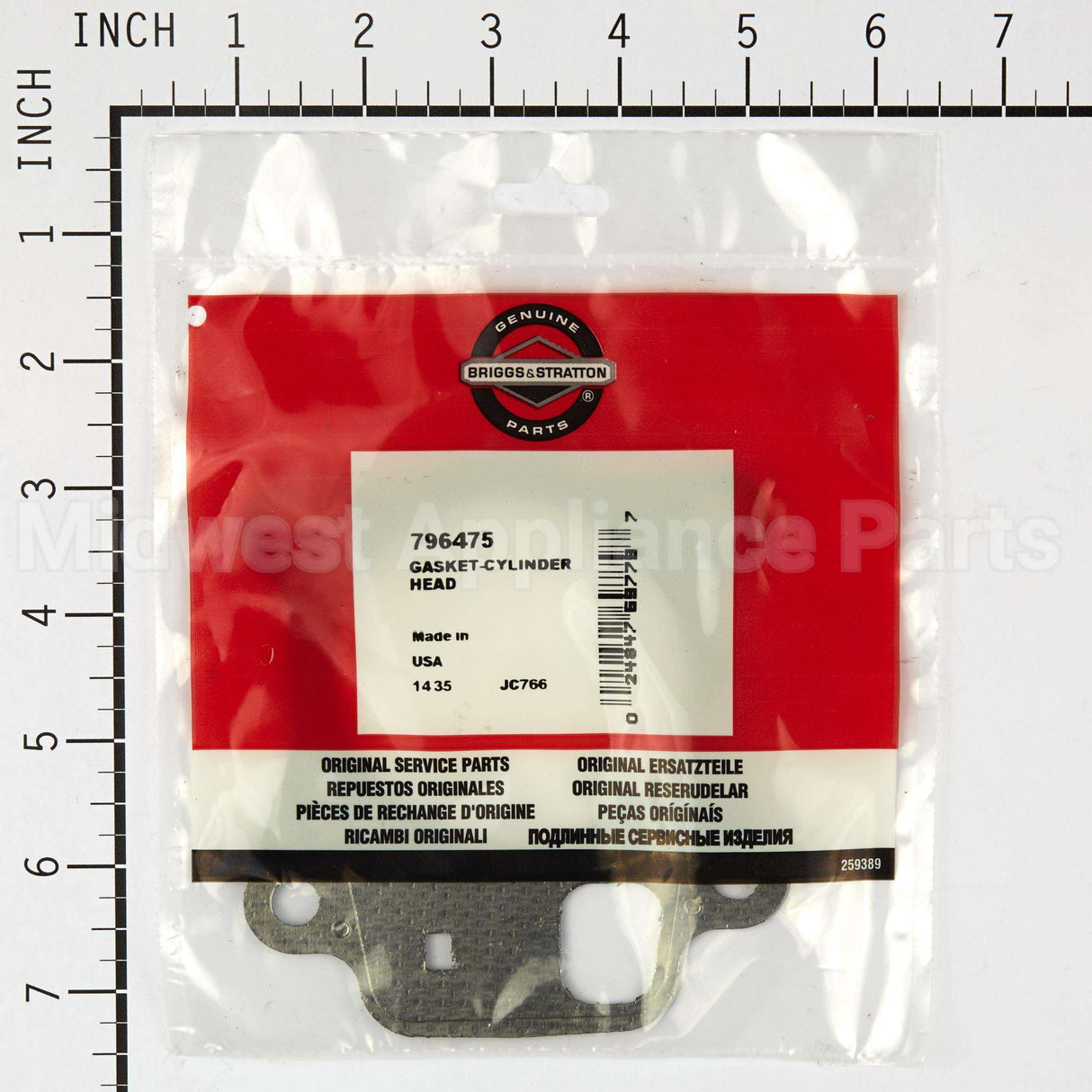 796475 Briggs & Stratton Gasket-Cylinder Head
